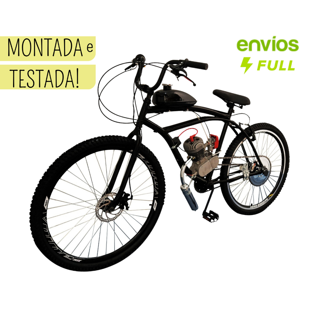 Bike Motorizada 80cc Coroa Spitfire Cor Preto Cadi