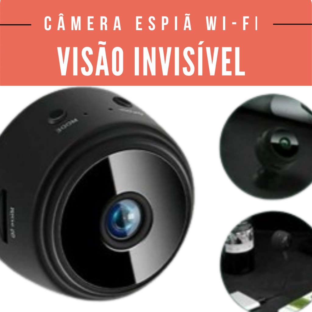 Mini Câmera Espiã A9 Wi-Fi Full HD  Segurança I