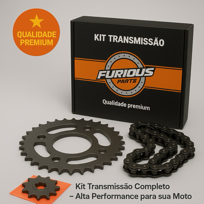 Kit Relação Cg Titan 160 Start Fan Transmissão 