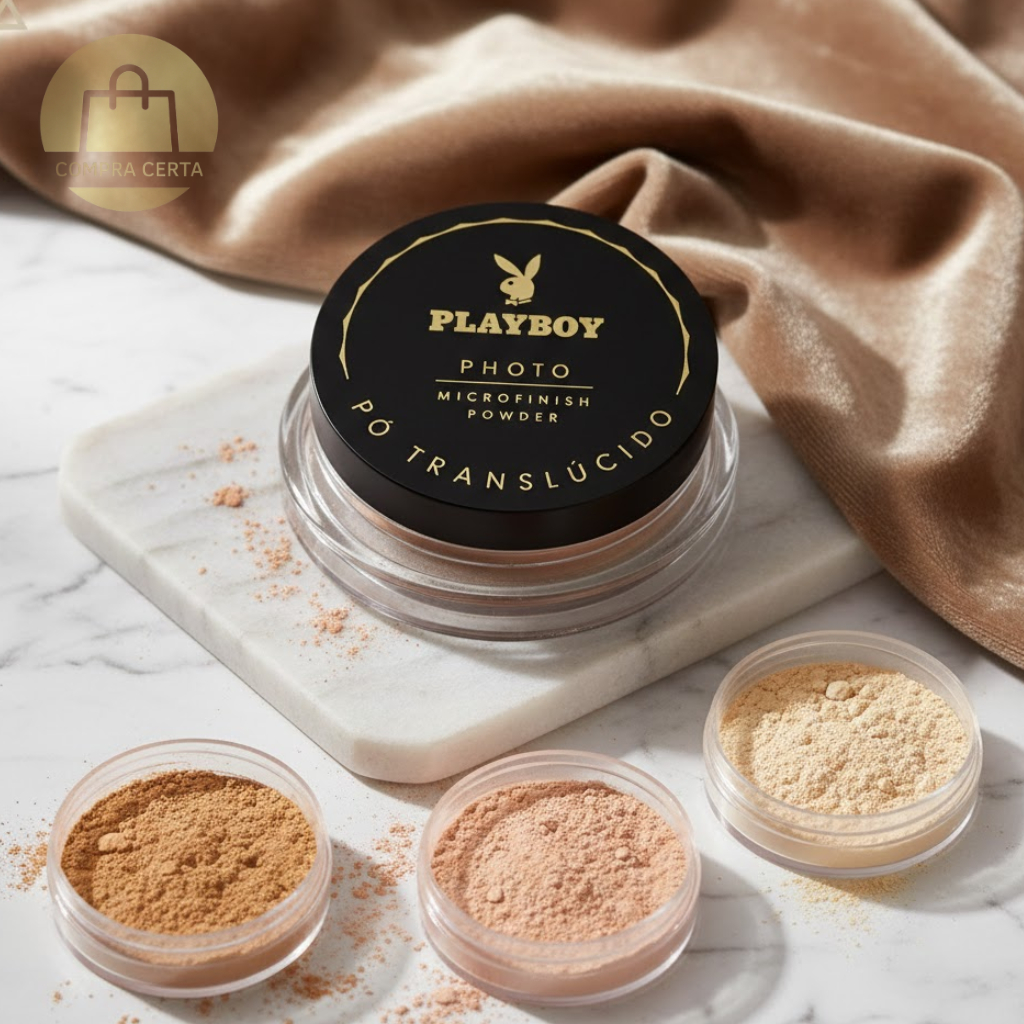 Pó Translúcido Solto Playboy Maquiagem Profissio