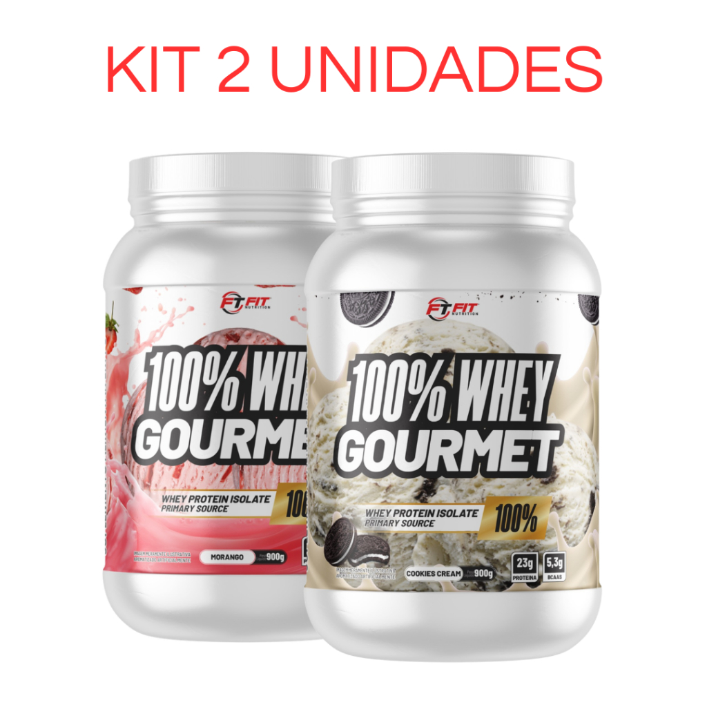 Kit 2 Whey Protein 100% Concentrado 900g cada R