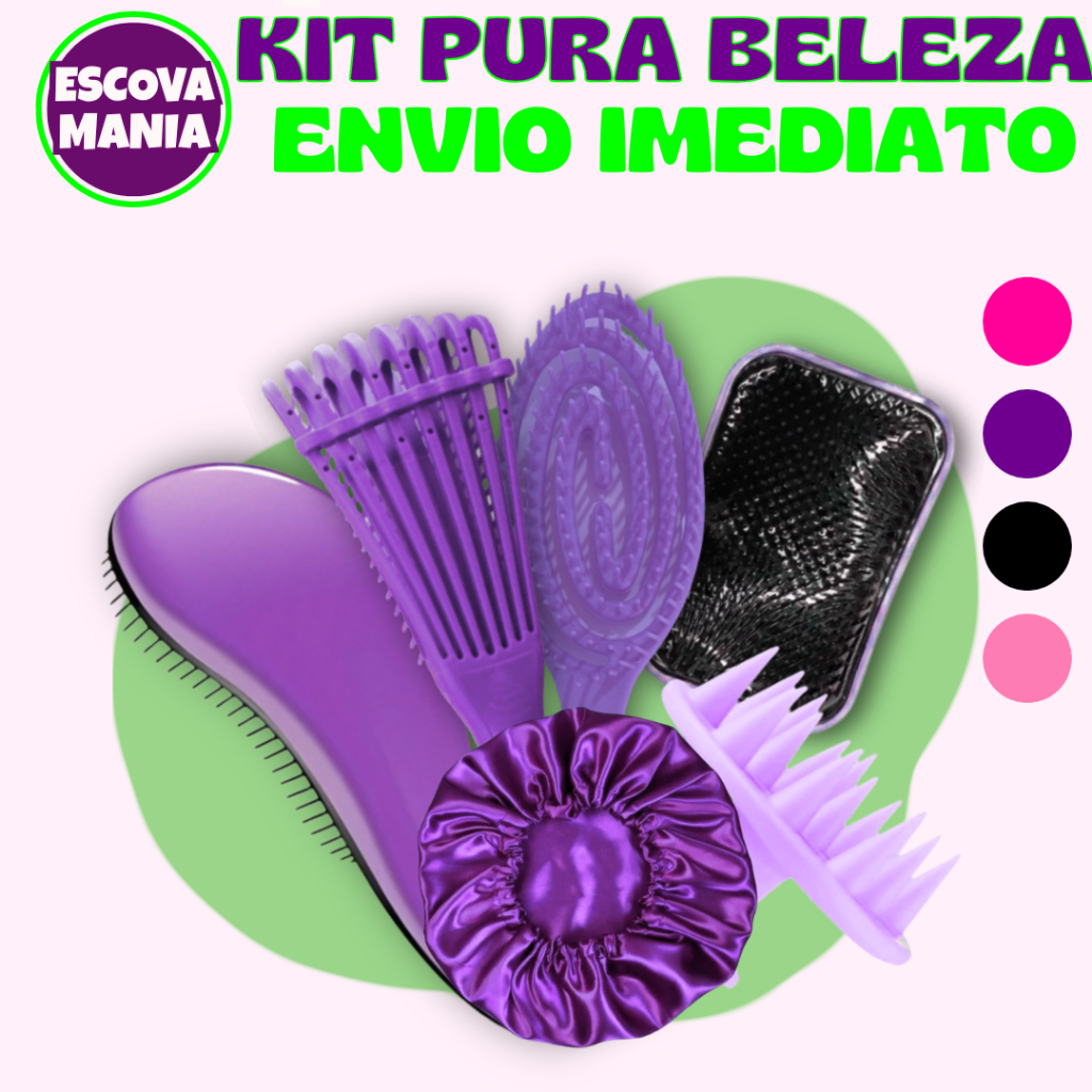 Kit Pura Beleza 6 ITENS  _1Escova Mágica + Escova