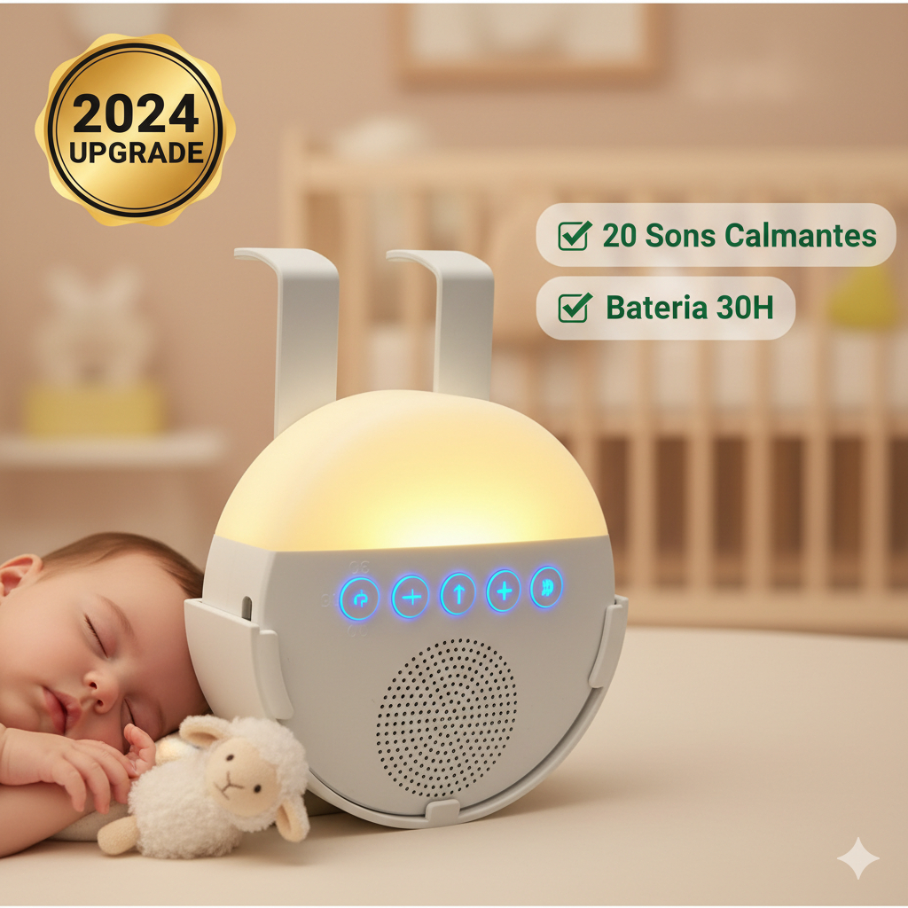 Máquina De Ruído Branco Para Bebê Dormir 20 Son