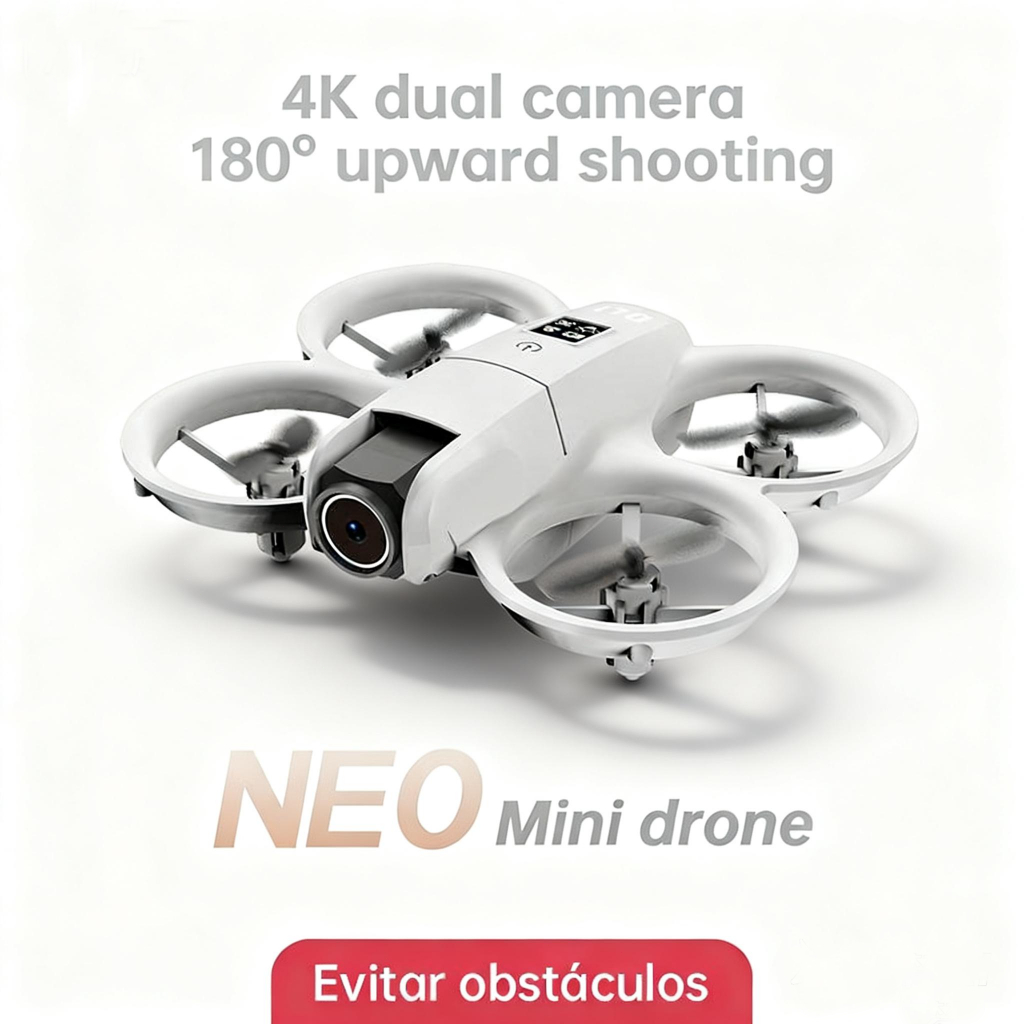 DLI Drone Iniciante Amigável 4K + 2 Câmeras 180�