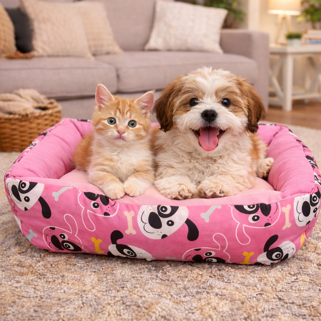 Caminha Pet Luxo Quadrada Super Macia Lavável  En