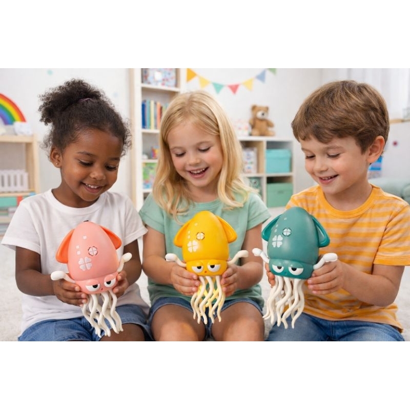 Polvo Dançarino com Sensor de Obstáculos luzes r