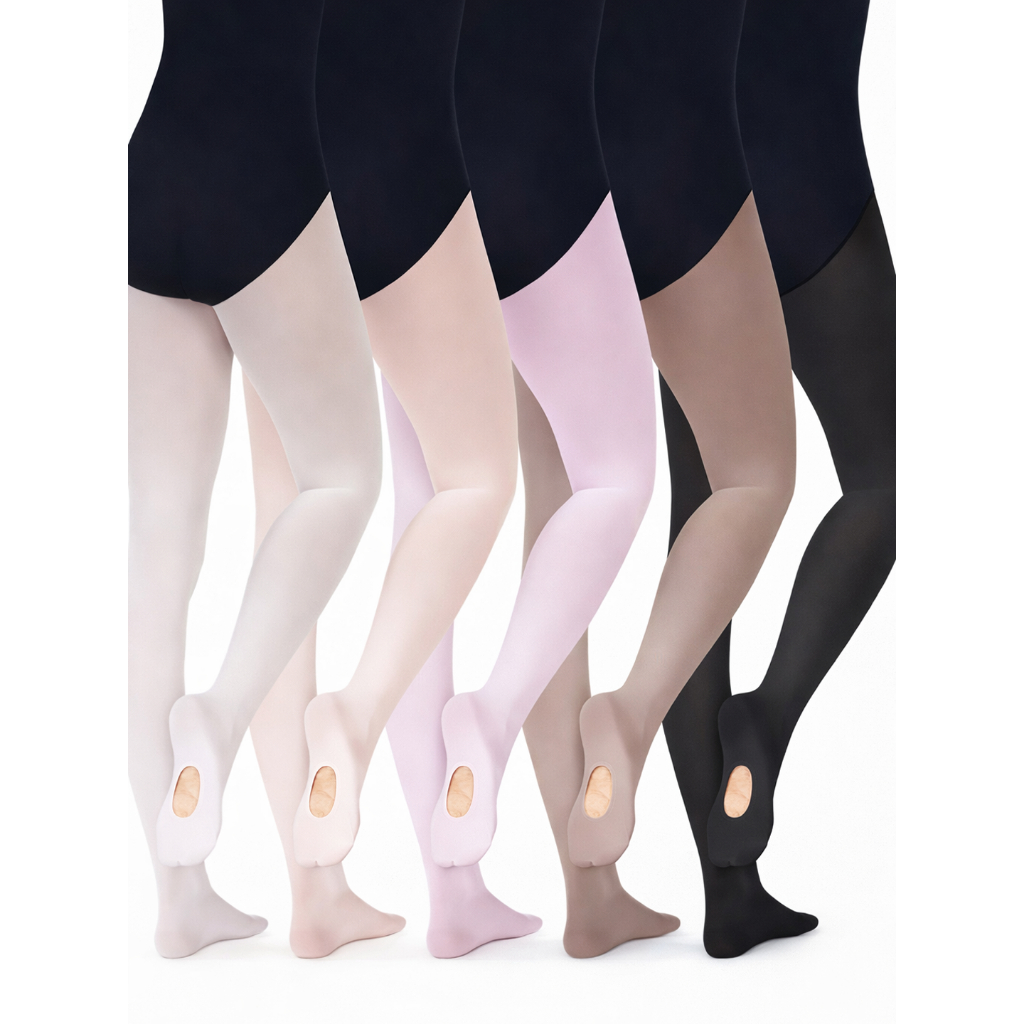 Meia Calça de Ballet Suplex Fio 80 Conversível