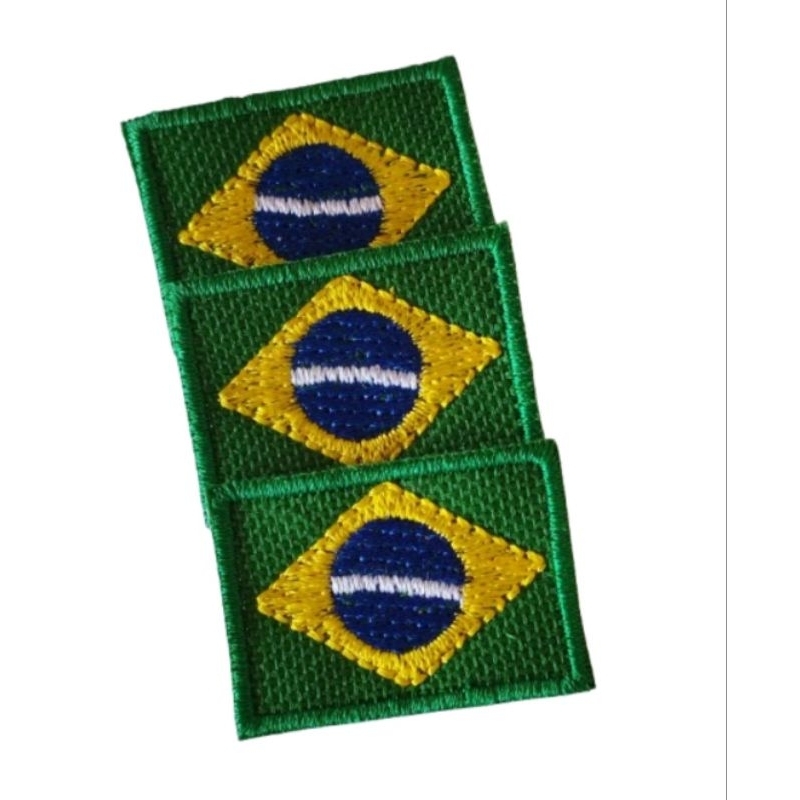 kit de Bandeirinhas do Brasil (3.5cm x 2.5cm)  (Pa