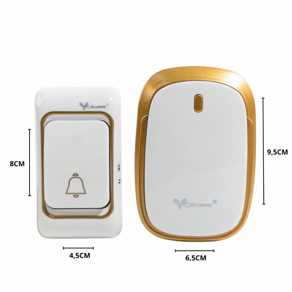 Campainha externa sem fio, alcance de até 100M, P