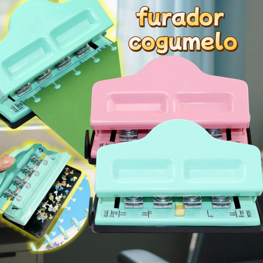 4 Buraco Criativo Cogumelo Hole Perfurador Disco A