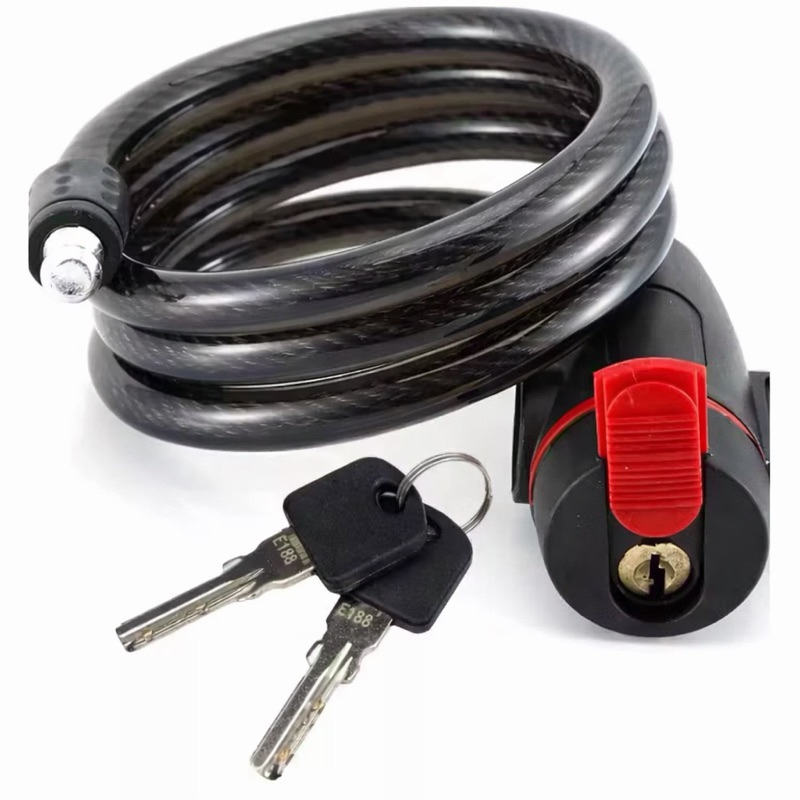 Corrente Cadeado Trava Cabo de Aço Grosso de Bici