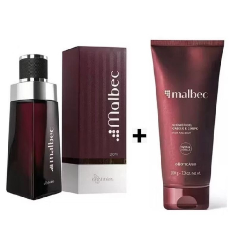 kit Masculino Perfume e Creme tipo  Malbec 100ml &