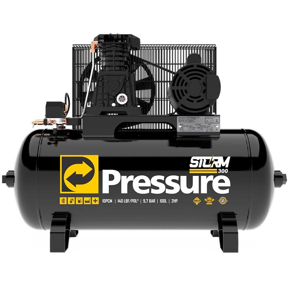 Compressor de Ar 10 Pés 2HP 100 Litros 110/220V M