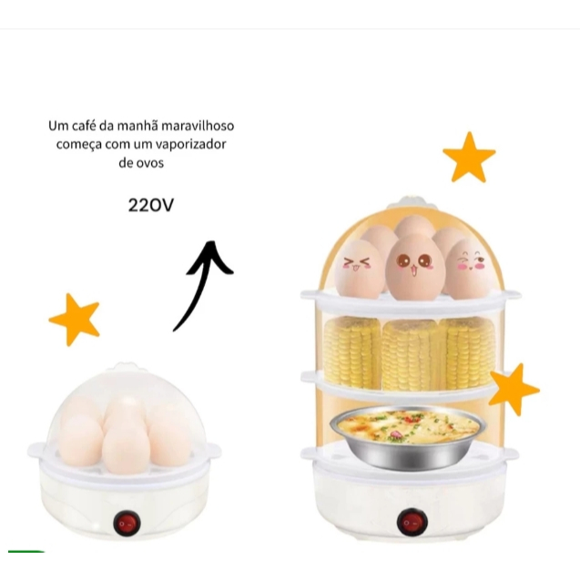 220V Cozedor Elétrico Multifuncional De Ovo Milho
