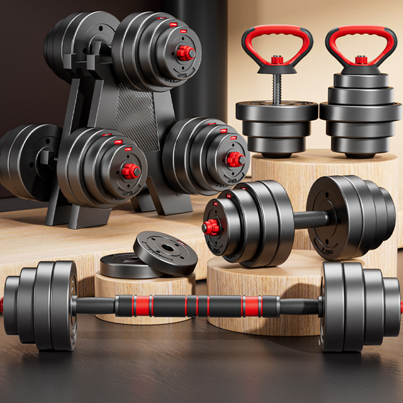 Kit Halteres Barra Kettlebell 6 em 1 Peso Muscula�