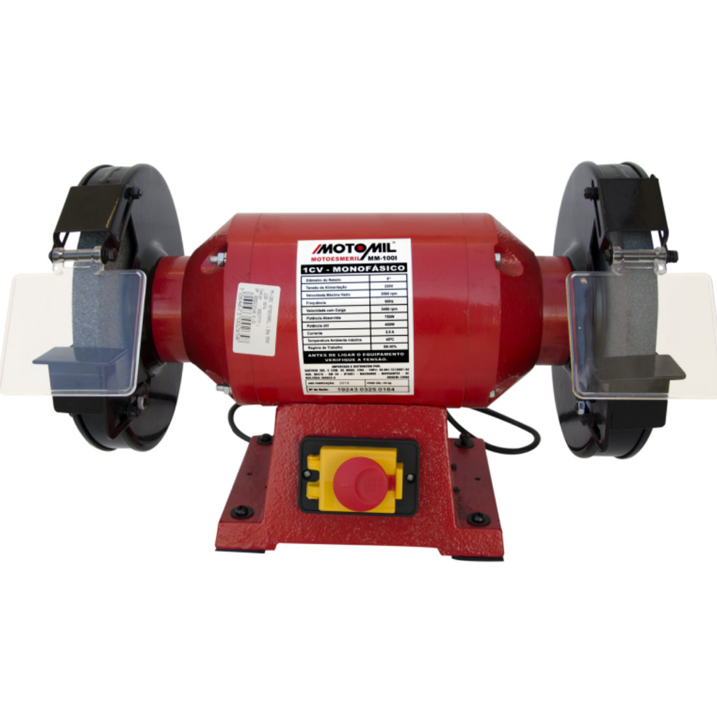Motoesmeril de Bancada Motomil 1HP 750W Monofásic
