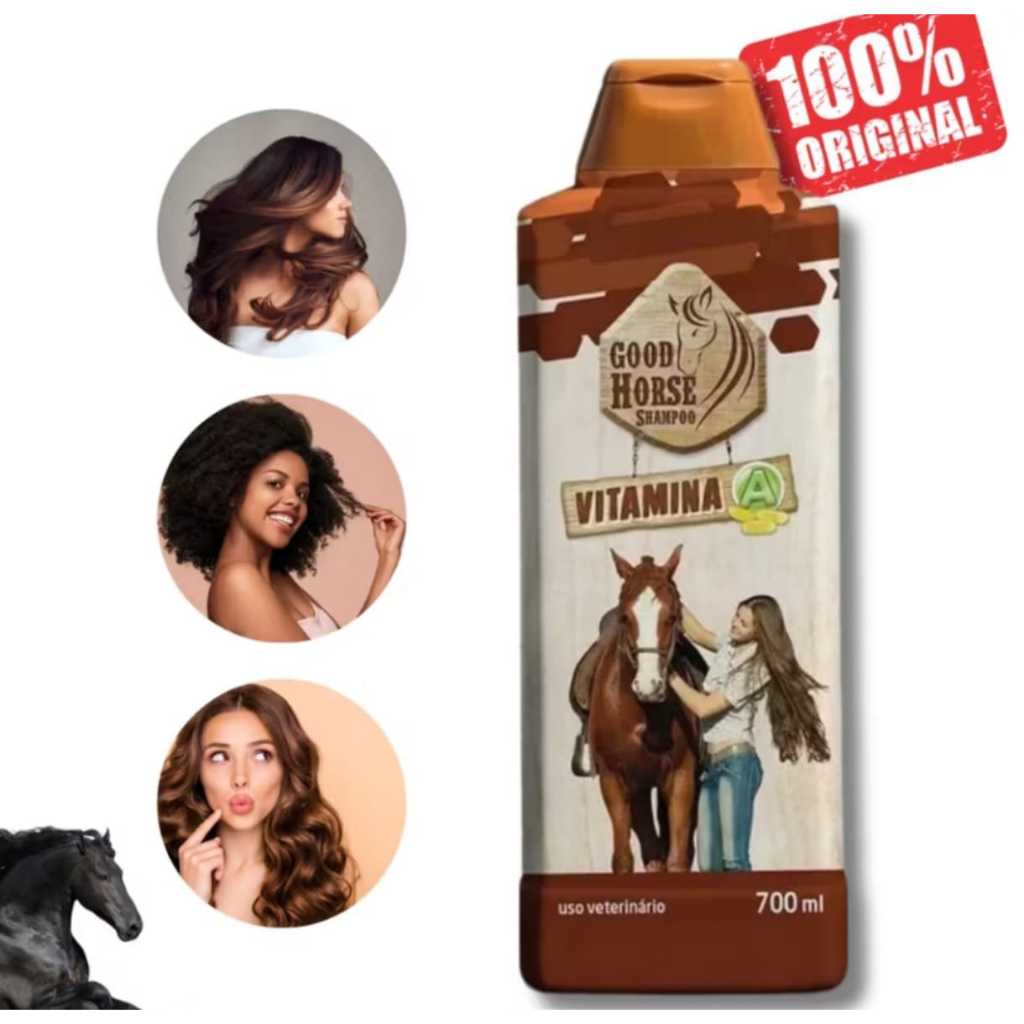 Shampoo Good Horse Cresce Cabelo 700ml Cavalo Gold