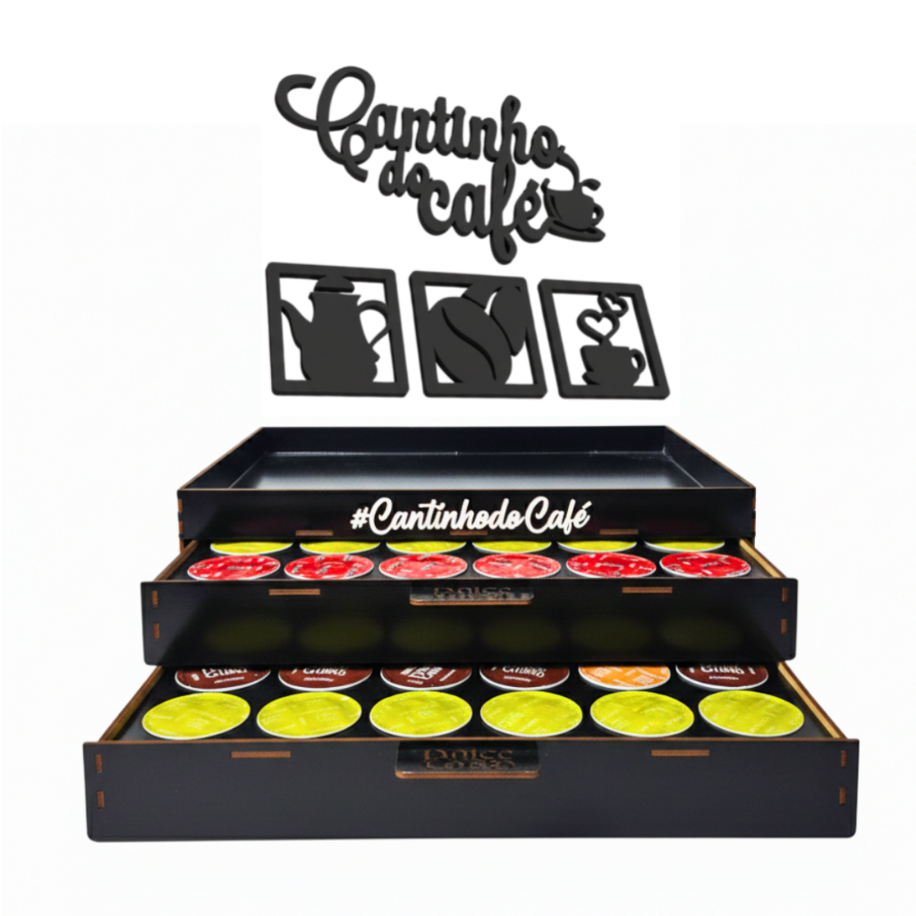 Bandeja Dolce Gusto 48 Cápsulas Placa Cantinho do