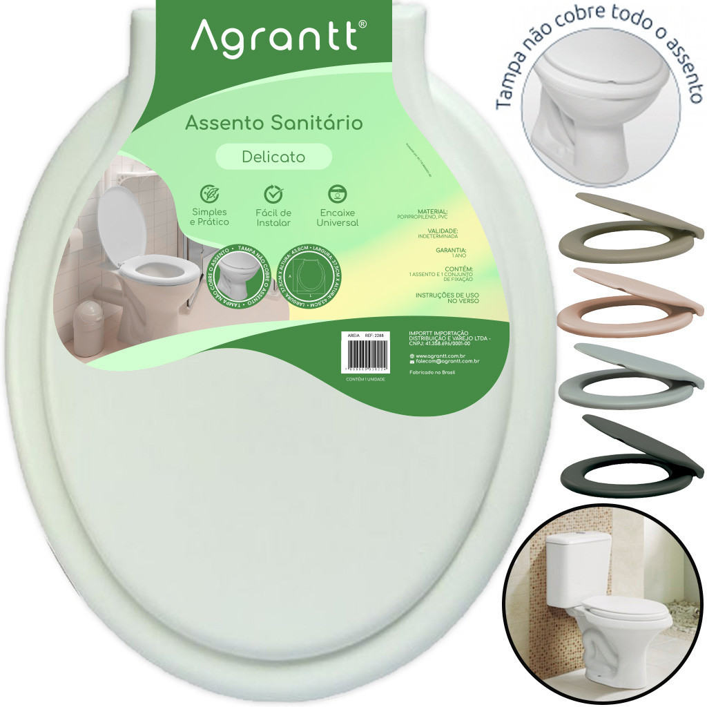 Assento Sanitário Tampa Vaso Delicato Soft Oval C