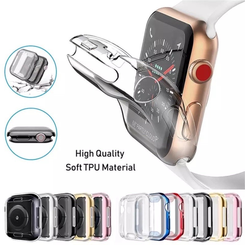 Apple watch capa case transparente tpu Proteção 