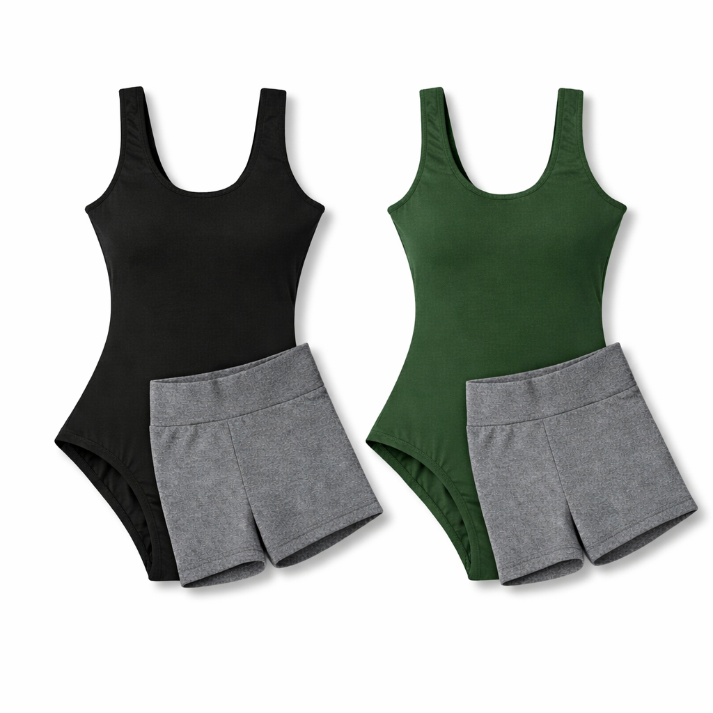 Kit Praia e Piscina Feminino: Maiô Forrado + Shor