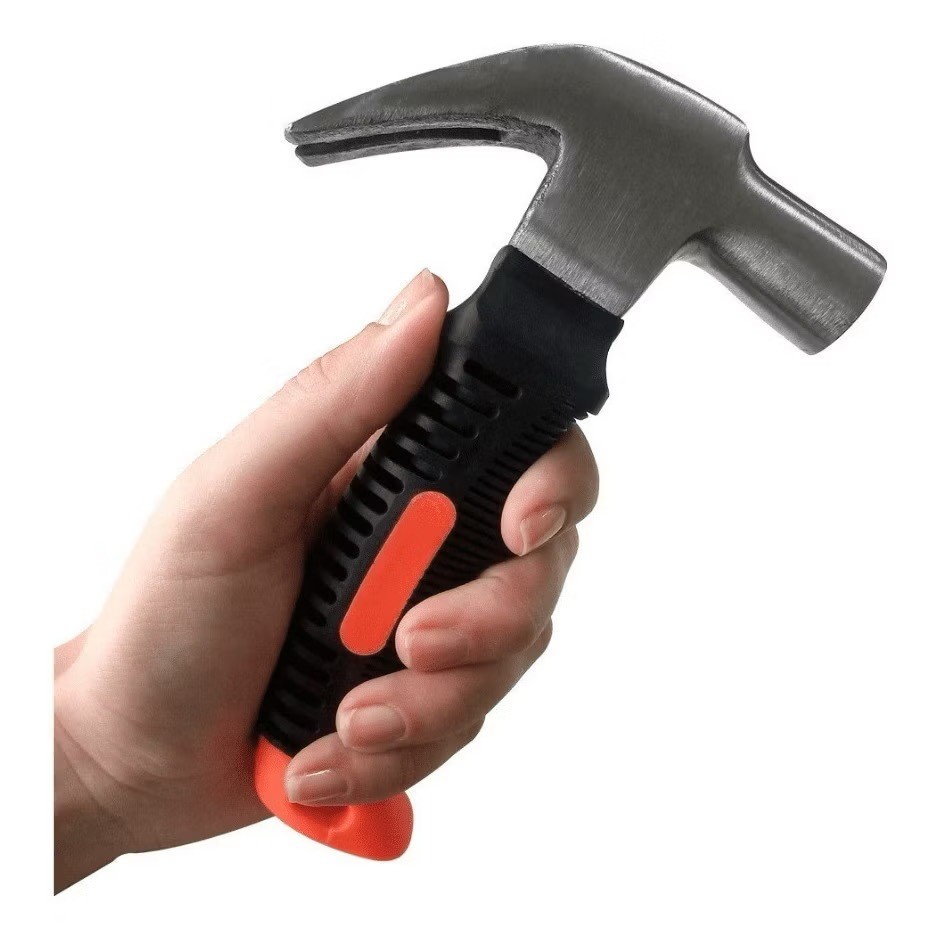 Martelo Unha Em Aço Carbono Cabo Emborrachado Tam