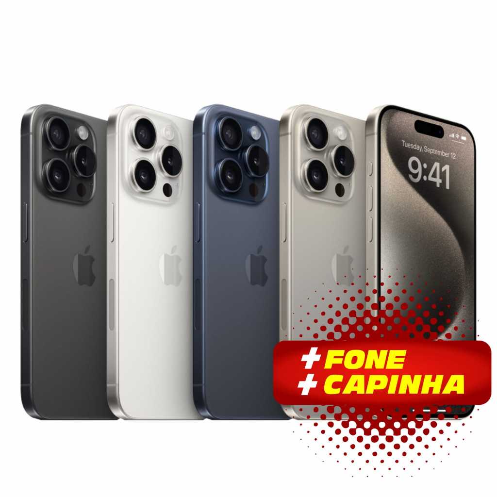 Celular iPhone 15, e 15 Pro Max 128gb e 256gb 5g O