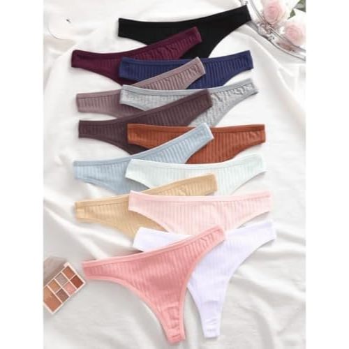 Kit 10 Calcinhas Fio Dental Canelada Microfibra Co