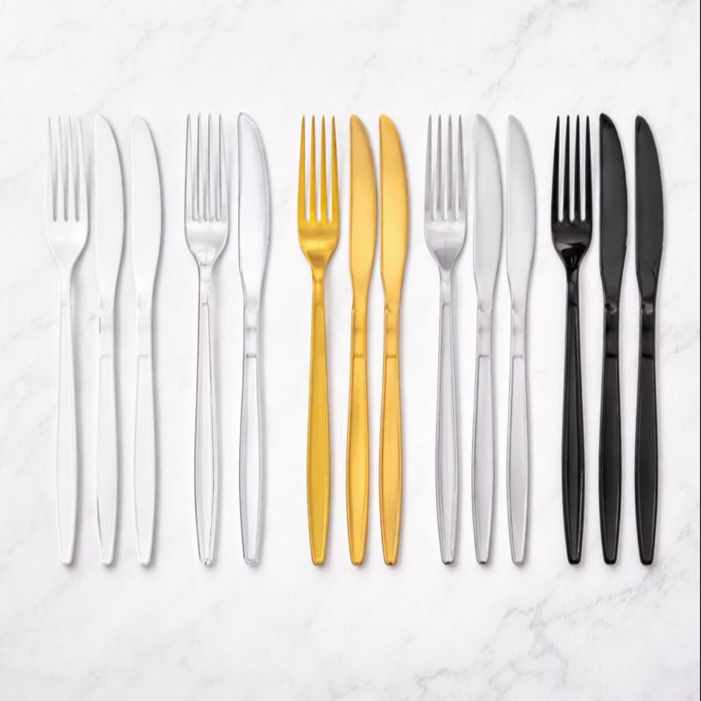 Kit Talher 50 Garfos e 50 Facas Refeição Reforç