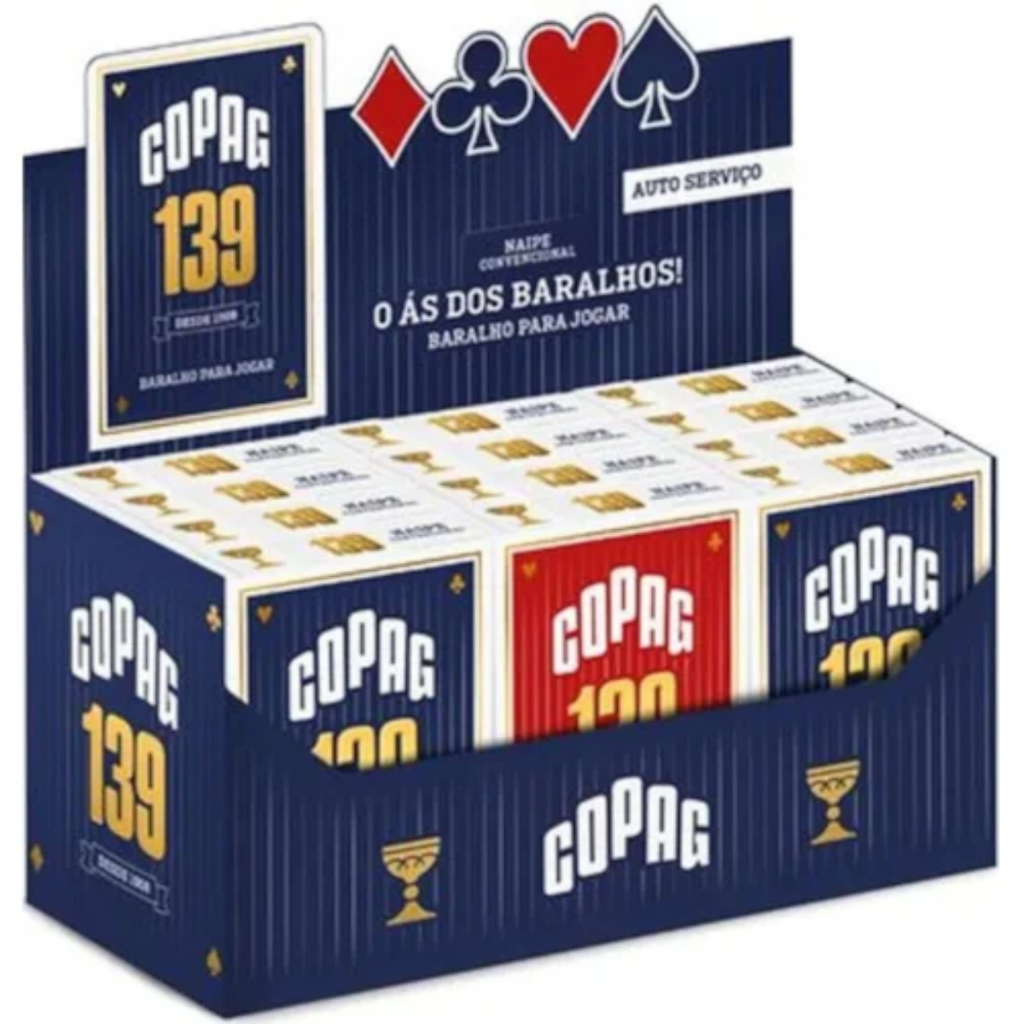 kit baralho com 12 unidade copag cartas de baralho