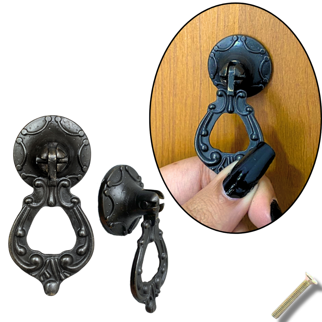 4 Puxador De Gaveta Armário Móveis Colonial Mila