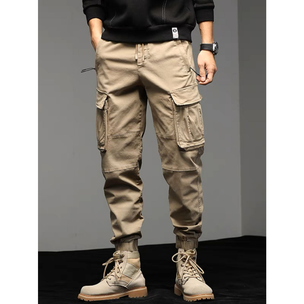 Calça CARGO JOGGER com bolso lateral Com Elástic