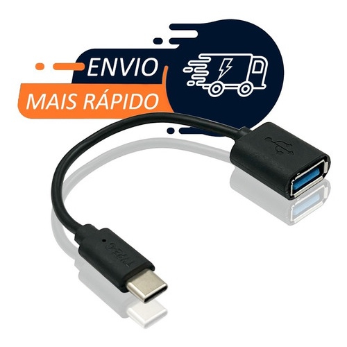 Cabo Otg Tipo C Type C Pendrive Usb Fêmea Celular