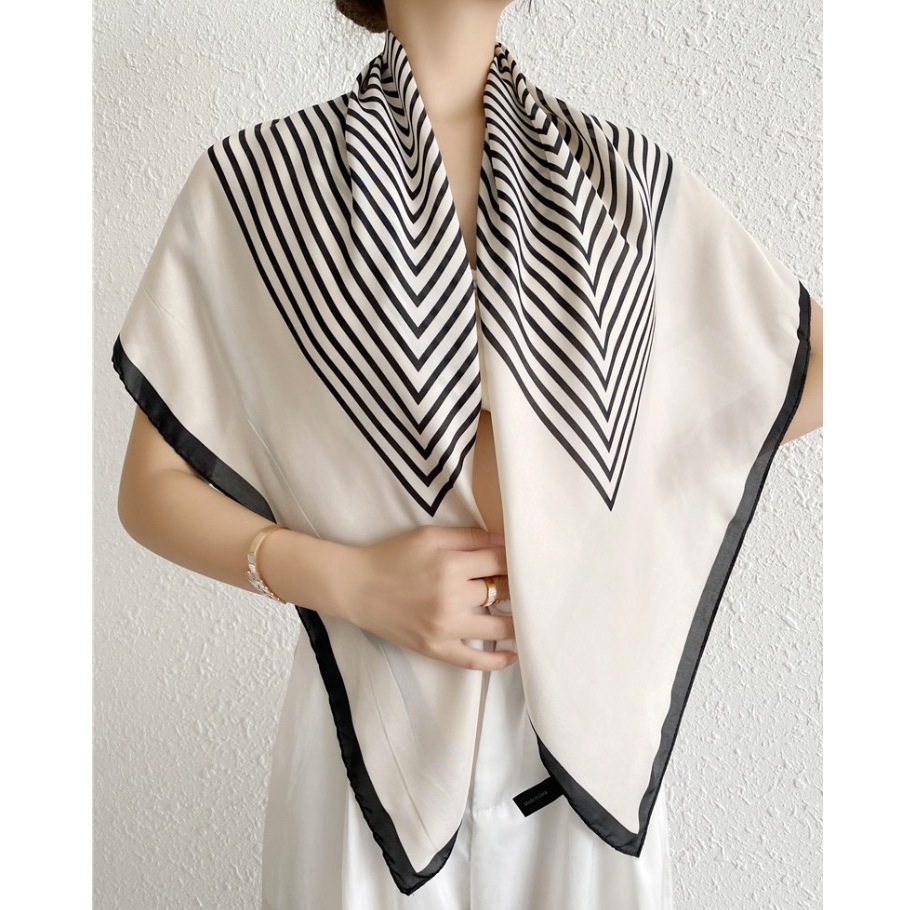 Lenço Cetim Bandana Cachecol Seda Colorido Echarp