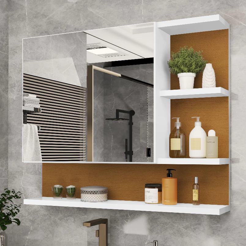 Espelheira com Armário para banheiro Cleópatra &