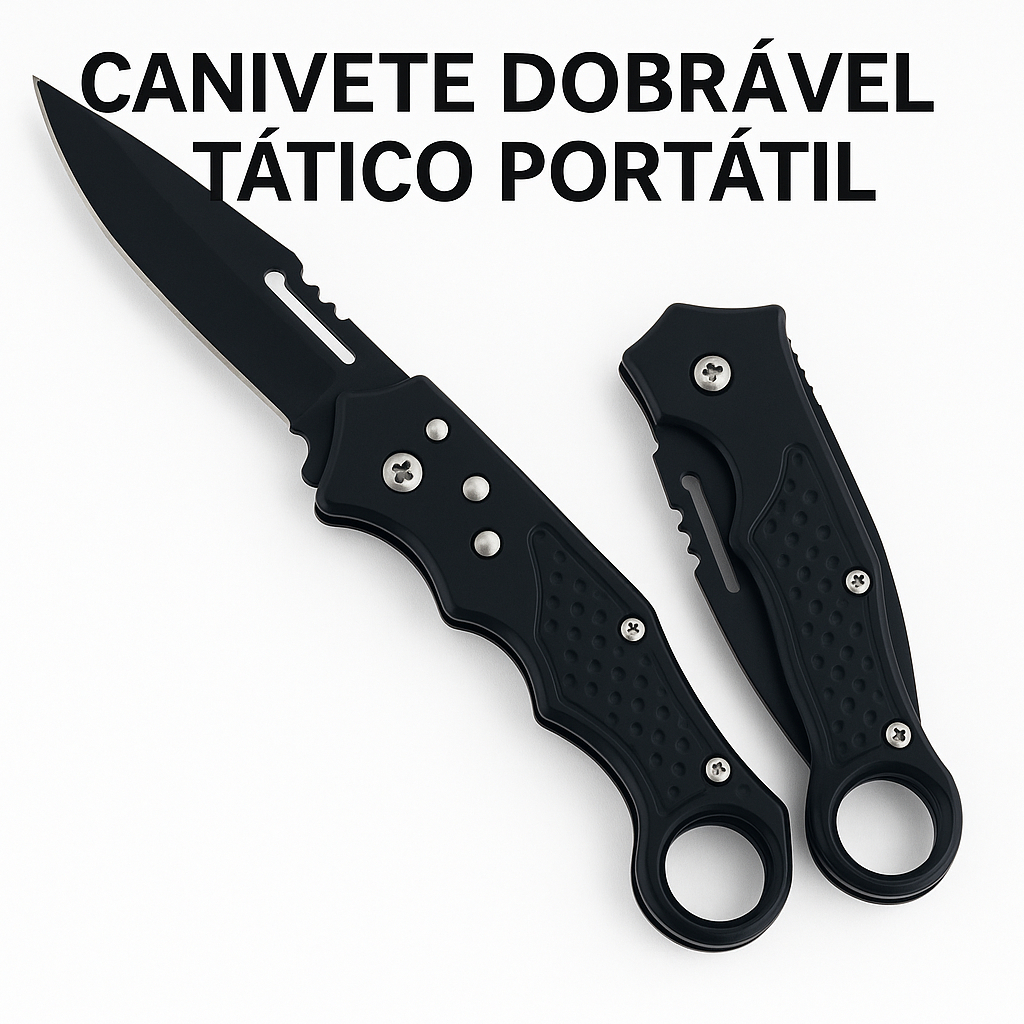 Canivete Tático Automático Saque Rápido Aço Fa