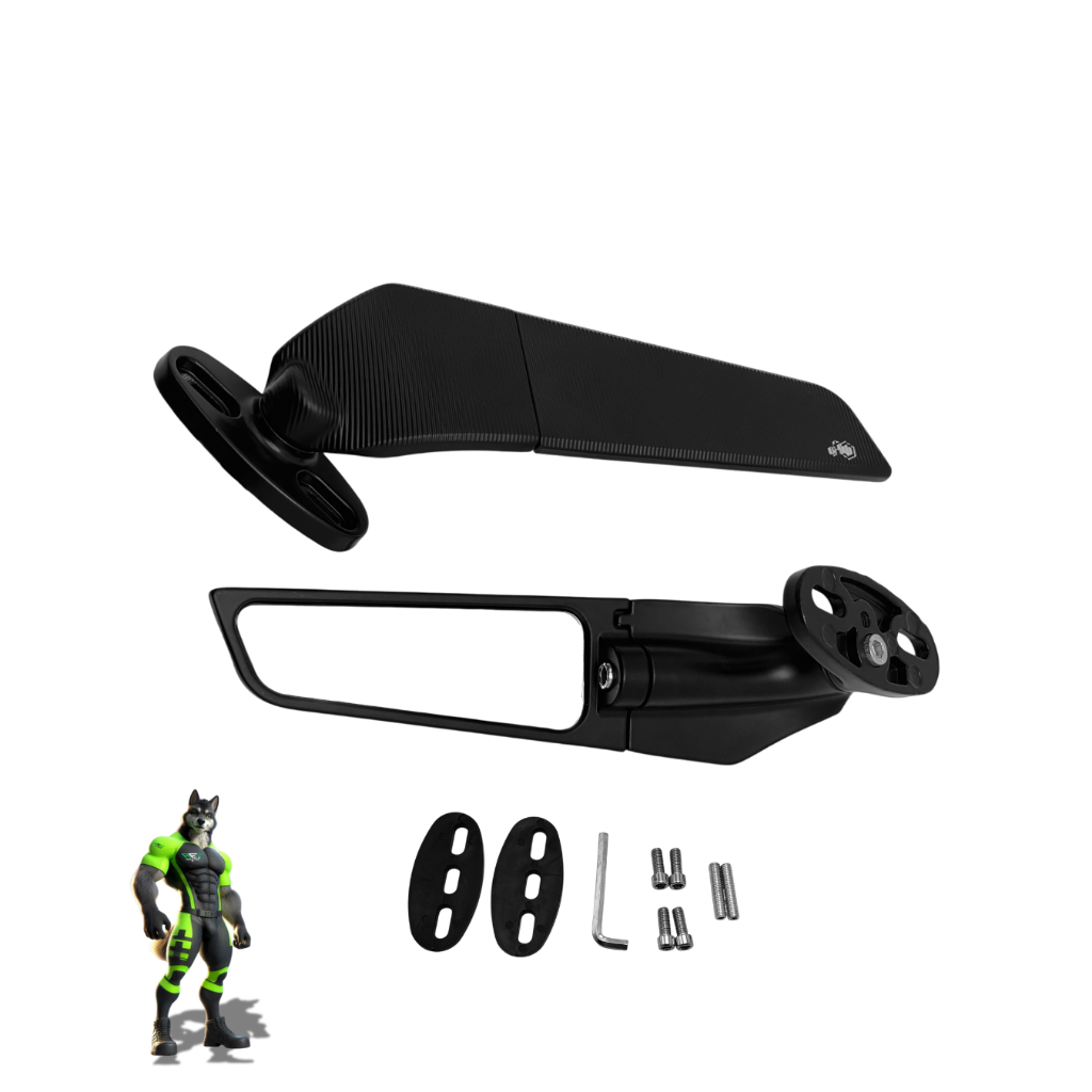 RETROVISOR ASA DE VENTO AIRFOIL PARA MOTOS CARENAD