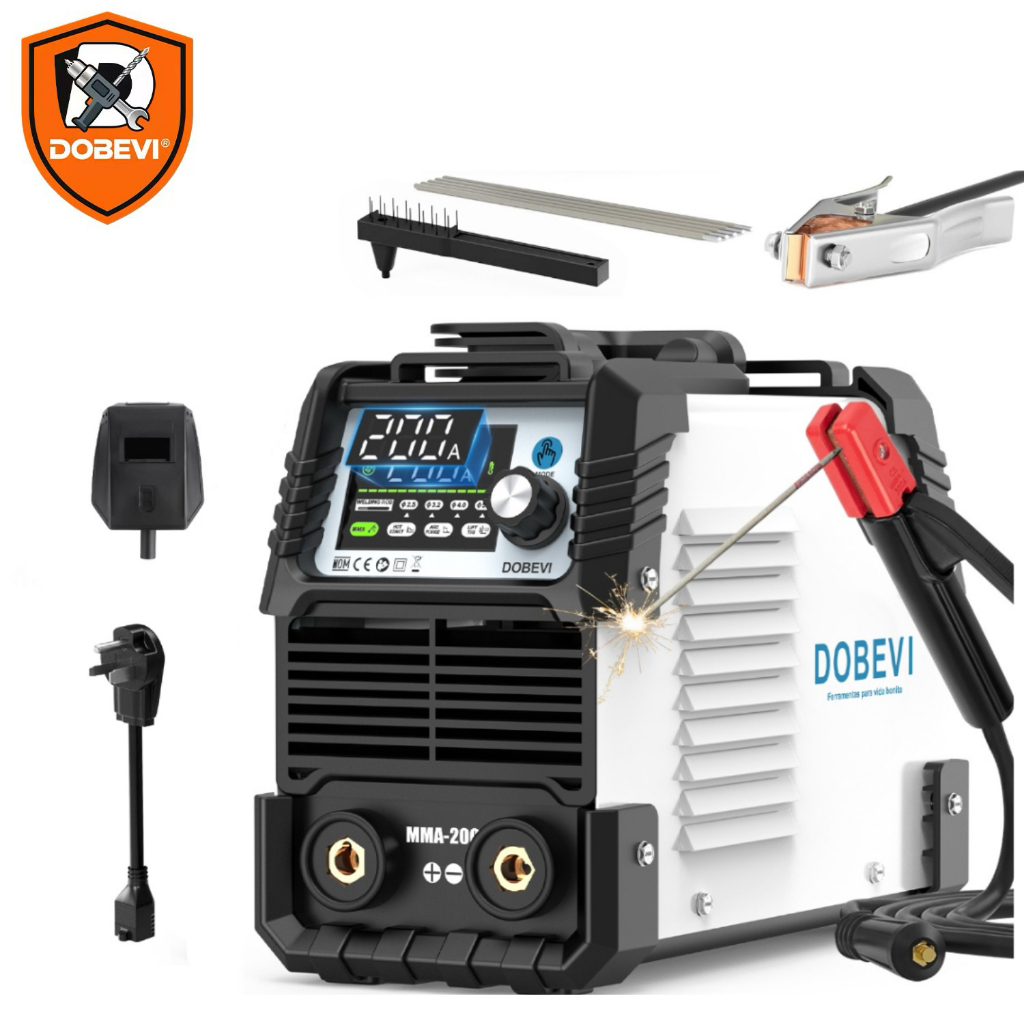 MMA/TIG Solda Inversora Digital Bivolt 200A 110V/2