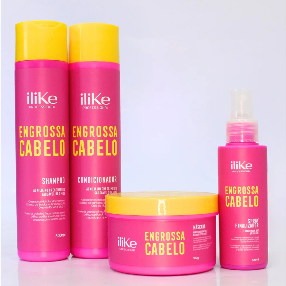 ILIKE ENGROSSA CABELO KIT – 4 PRODUTOS