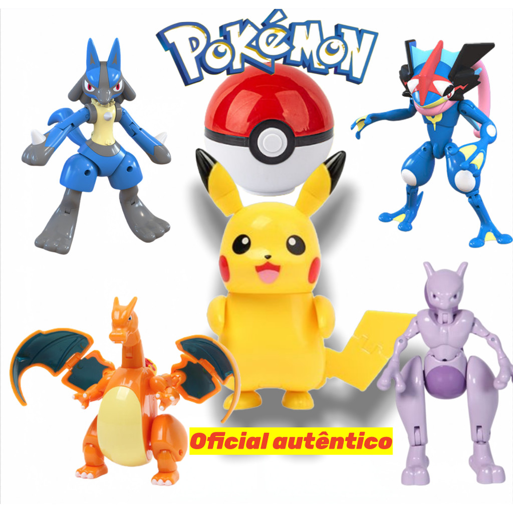 Boneco Pokémon Articulado Montável + Pokébola |