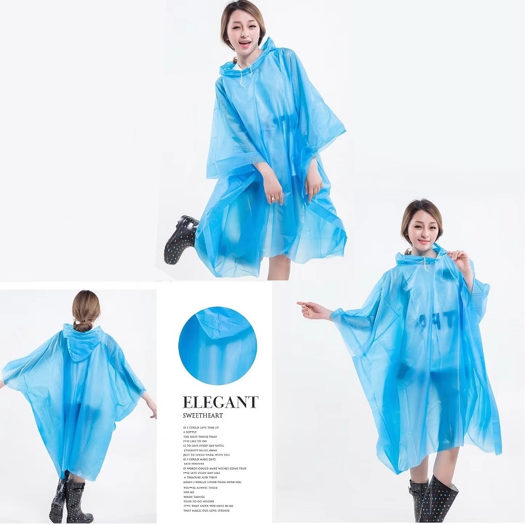 Capa chuva Reutilizável Sobretudo Reforçada Adul