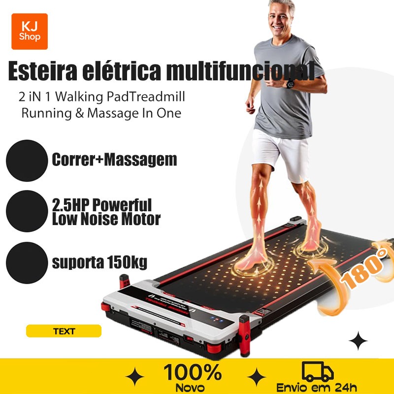 Esteira de Caminhada 2em1 Mecânica com Display su