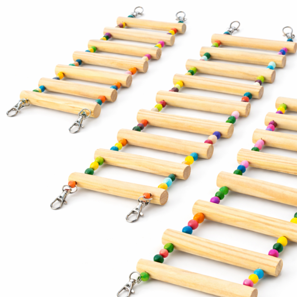 Escada flexivel moldável calopsita, periquito, ag