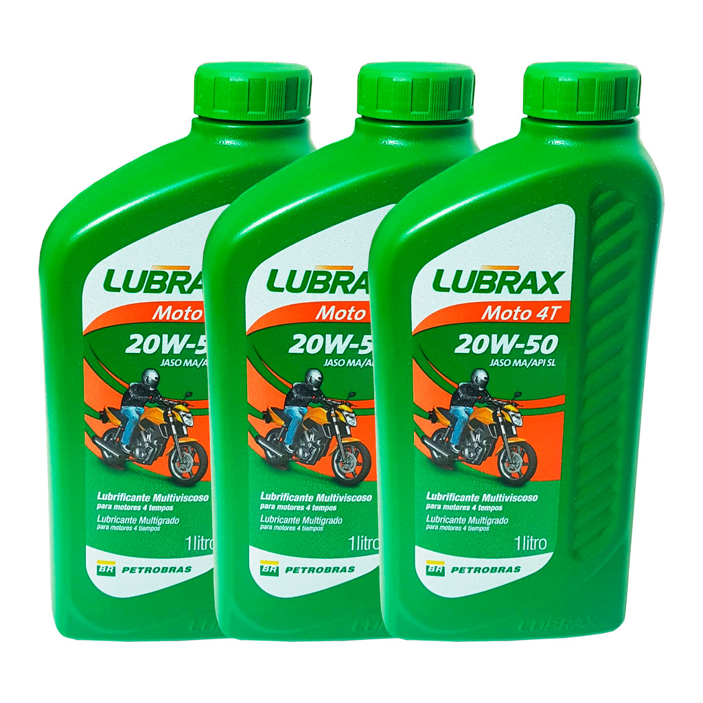 3 Litros Óleo Lubrax Mineral 20W50 4T