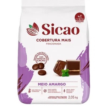 Cobertura Mais Sabor Chocolate Meio Amargo Fracion