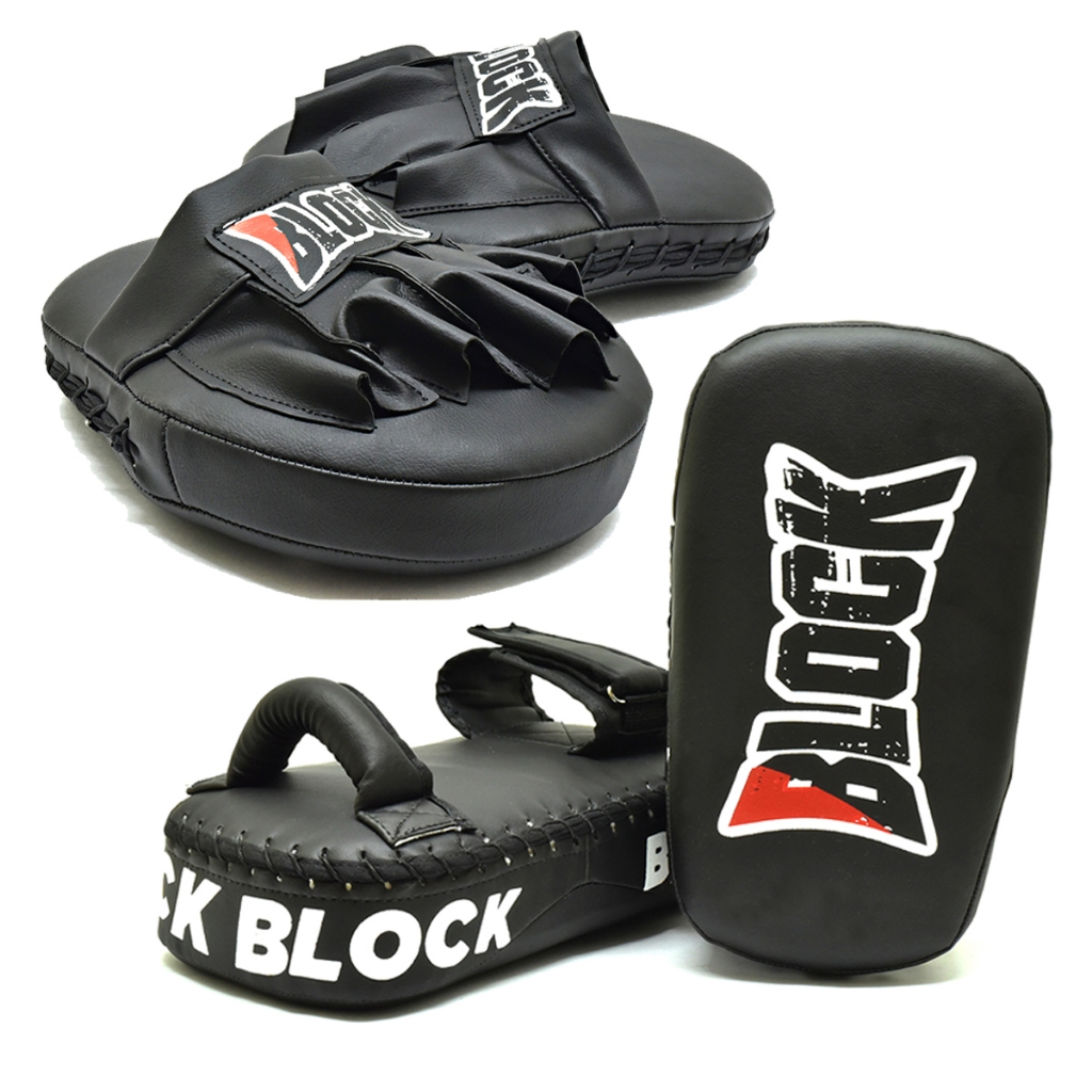 Kit Aparador De Chute + Manopla Muay Thai Profissi