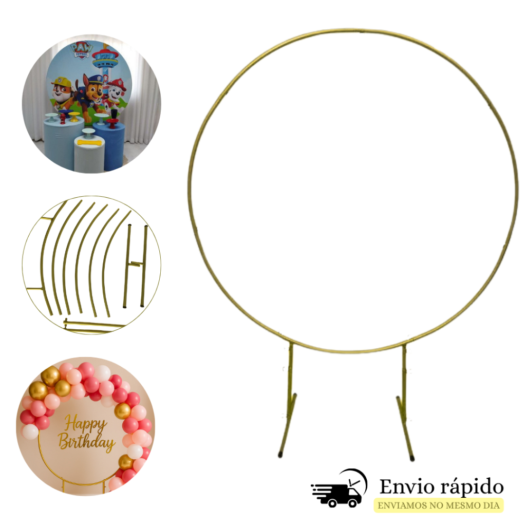 Painel Arco Redondo Desmontável Para Decoração 