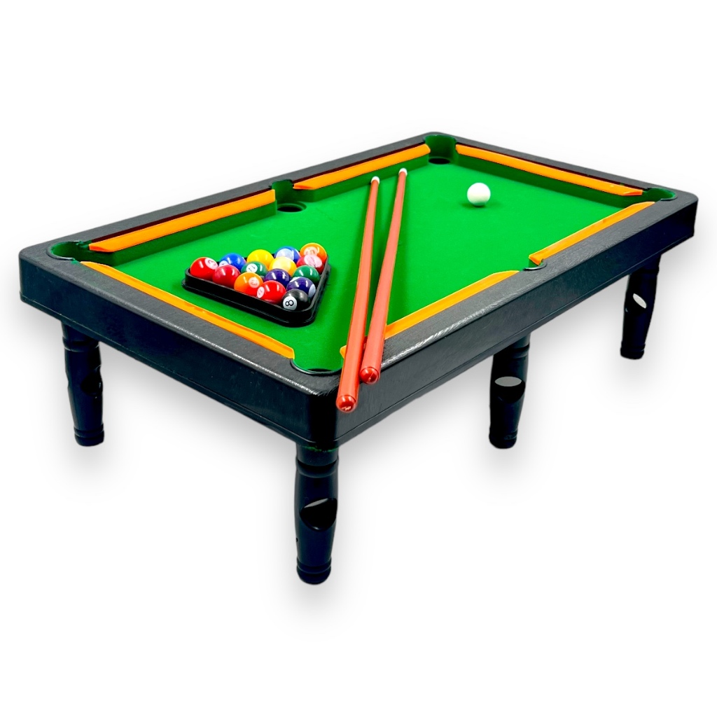 Mini Mesa Bilhar Sinuca Portátil Com Tacos E Bola