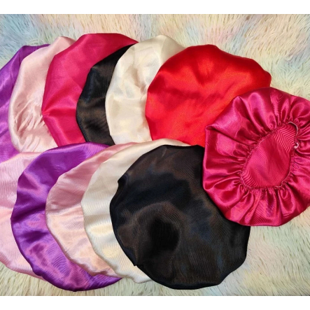 Kit 12/24/36/48 Unidades Touca de Cetim Antifrizz 