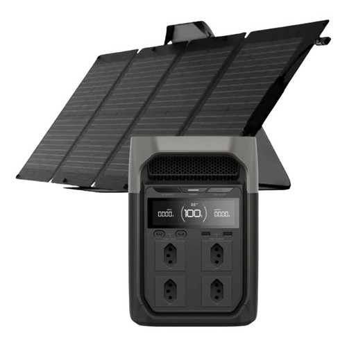 Kit Estação De Energia Ecoflow Delta 3 + Painel 